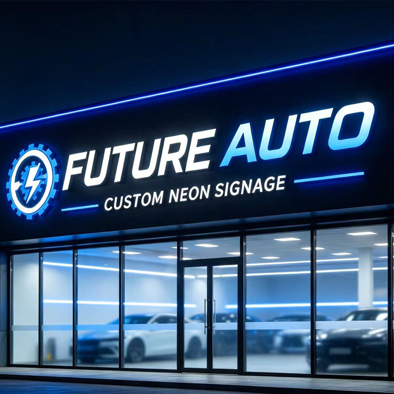 ป้ายไฟ LED 3 มิติ แบบกำหนดเอง  - Auto Repair Shop Logo บทวิจารณ์และราคา