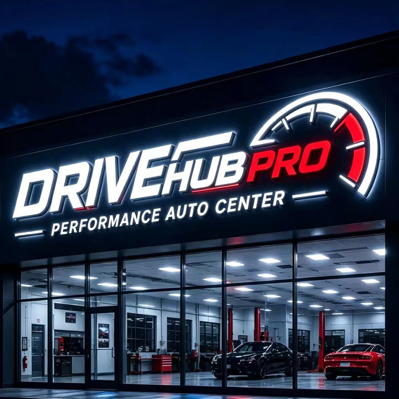 ป้ายไฟ LED 3 มิติ แบบกำหนดเอง  - Auto Repair Shop Logo บทวิจารณ์และราคา