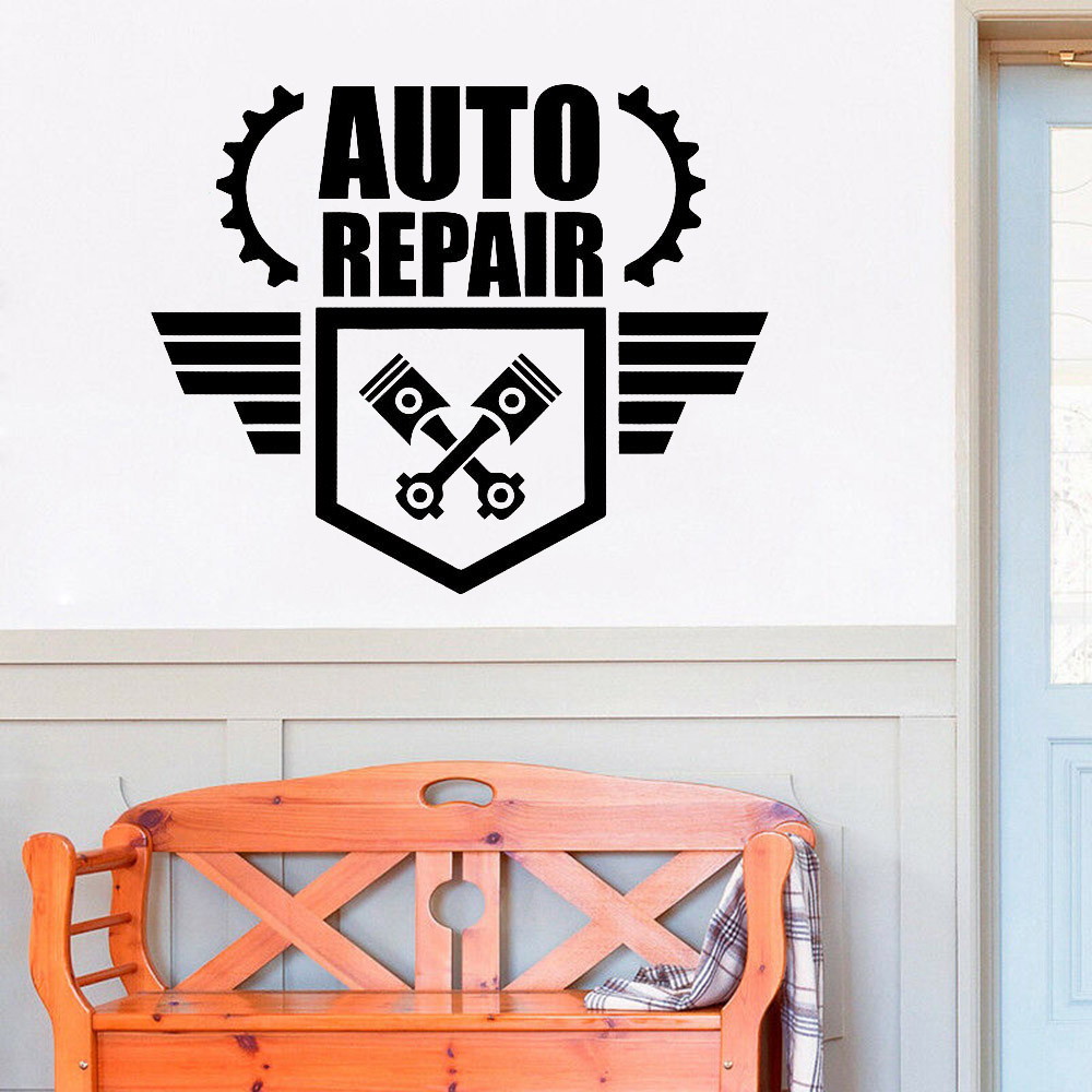 Auto Repair Wall Decals Creati - Auto Repair Shop Logo บทวิจารณ์และราคา